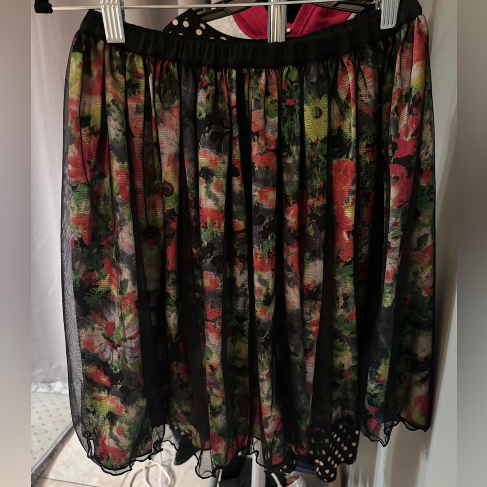 Japanese Women Floral skirt size M